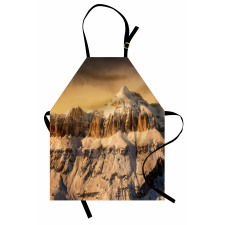 Overcast Sky Mountain Apron