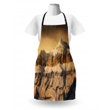 Overcast Sky Mountain Apron