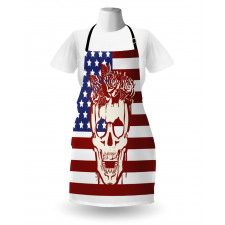 Skull Flowers Apron