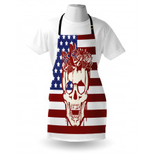 Skull Flowers Apron