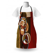 Retro Grunge Surreal Art Apron