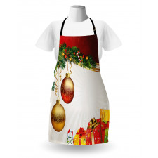 Yule Eve Balls Baubles Apron