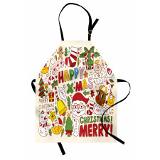 Santa Claus Snowman Angel Apron