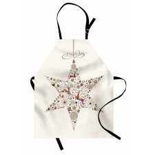 Poly Art Deer and Gifts Apron