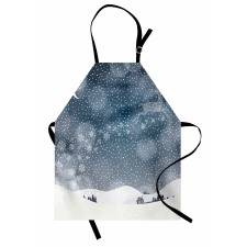 Snowy Landscape at Night Apron