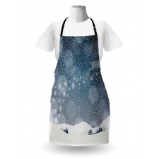 Snowy Landscape at Night Apron