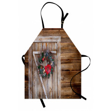 Garland on Rustic Door Apron