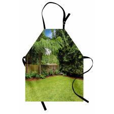 Pine Trees Backyard Apron