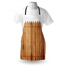 Wood Triangle Stripe Apron