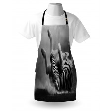 Savage Zebra Striped Apron