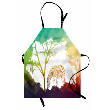 Vivid Safari Zebras Apron