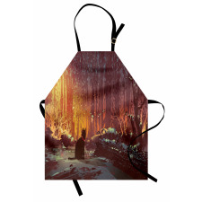 Dark Cat Mystic Picture Apron