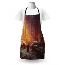 Dark Cat Mystic Picture Apron