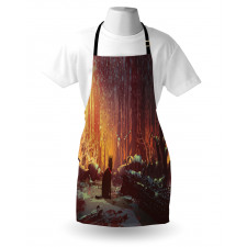 Dark Cat Mystic Picture Apron