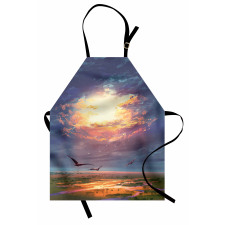 Beaming Sun Clouds Apron