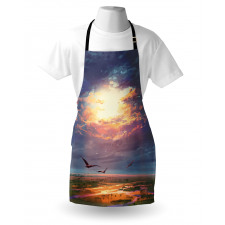 Beaming Sun Clouds Apron