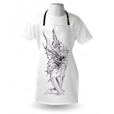 Pencil Drawing Angels Apron