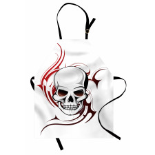 Scary Wild Skull Tribal Apron