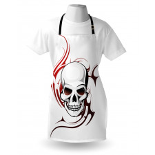 Scary Wild Skull Tribal Apron