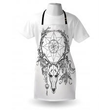 Skull with Feathers Apron
