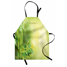 Bamboos Green Trees Apron