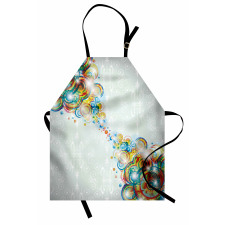 Modern Rainbow Waves Apron