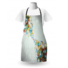 Modern Rainbow Waves Apron