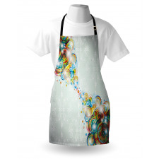 Modern Rainbow Waves Apron