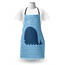 Sea Animal Wavy Patterns Apron