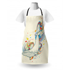 Whale in Ocean Dive Apron