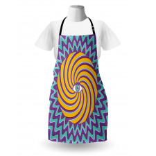 Color Hypnotic Circles Apron