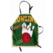 Bowling Strike Green Apron