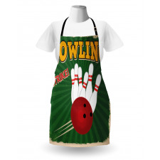 Bowling Strike Green Apron