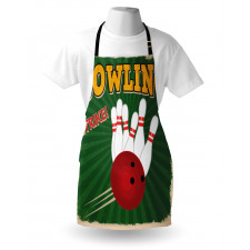 Bowling Strike Green Apron