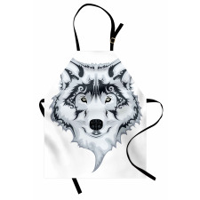 Tibal Wild Wolf Tattoo Apron