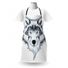 Tibal Wild Wolf Tattoo Apron