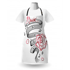 Language of Love Music Apron