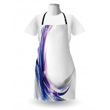 Wave Like Ombre Dots Apron