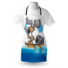 Native Animals Cartoon Apron