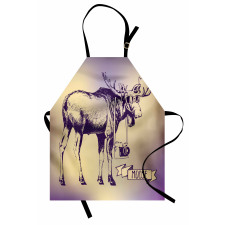 Hipster Deer with Camera Apron
