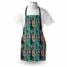 Quirky Modern Geometric Art Apron