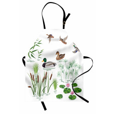 Lake Animals Plants Apron