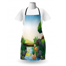 Cartoon Farm Animals Apron