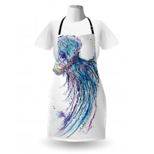 Aqua Colors Creative Apron