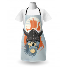 Ghost Warrior Cartoon Apron