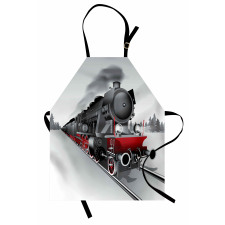 Railway Train Art Apron