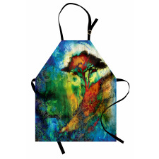 Eastern Grunge Trees Apron