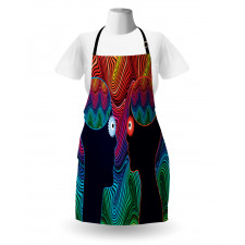 Floral Eyes and Stripe Apron