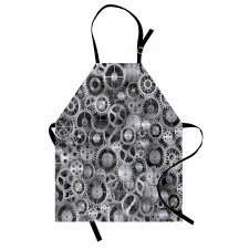 Clock Technologic Pattern Apron