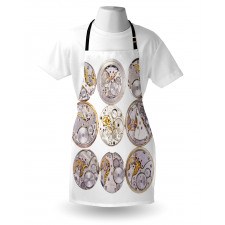 Technical Theme Clock Apron